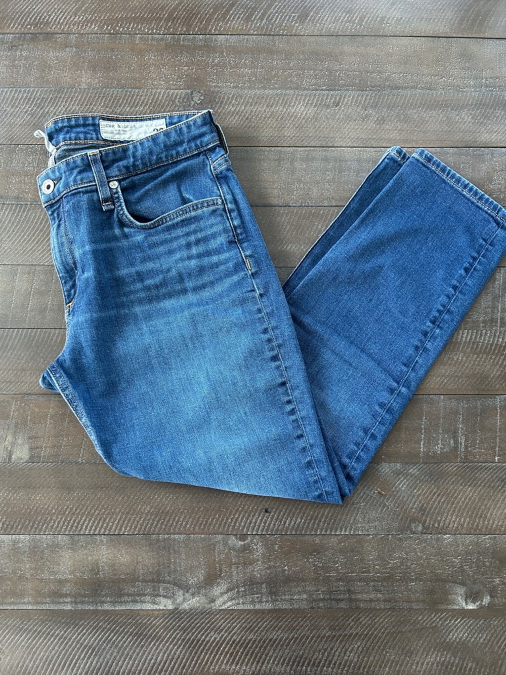 rag & bone Straight Leg Jeans in Medium Blue Wash, 29 Medium - Picture 7 of 13